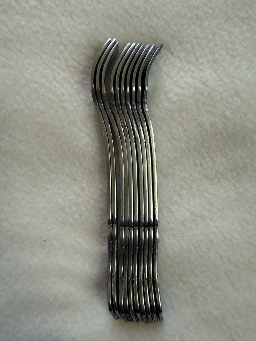Supreme Cutlery Towle Manoir Stainless Steel Cocktail Forks - Set of 10